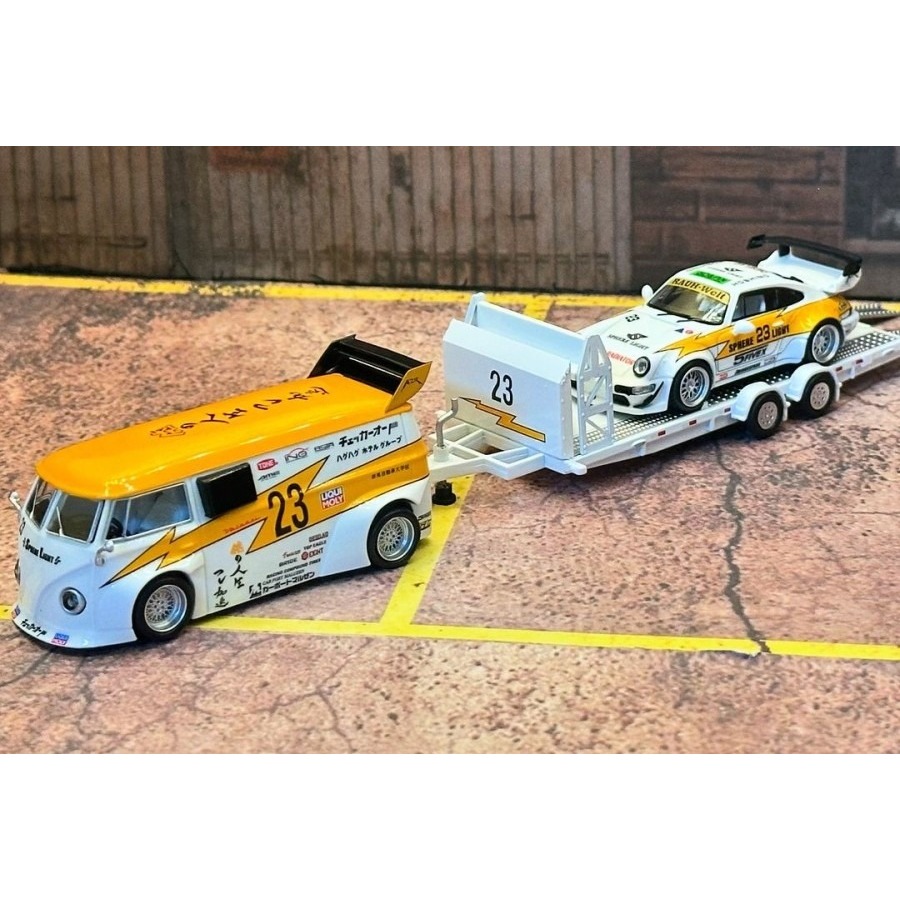 ミニカー Auroramode RWB964 VW-T1 trailer set ミニカー Auroramode