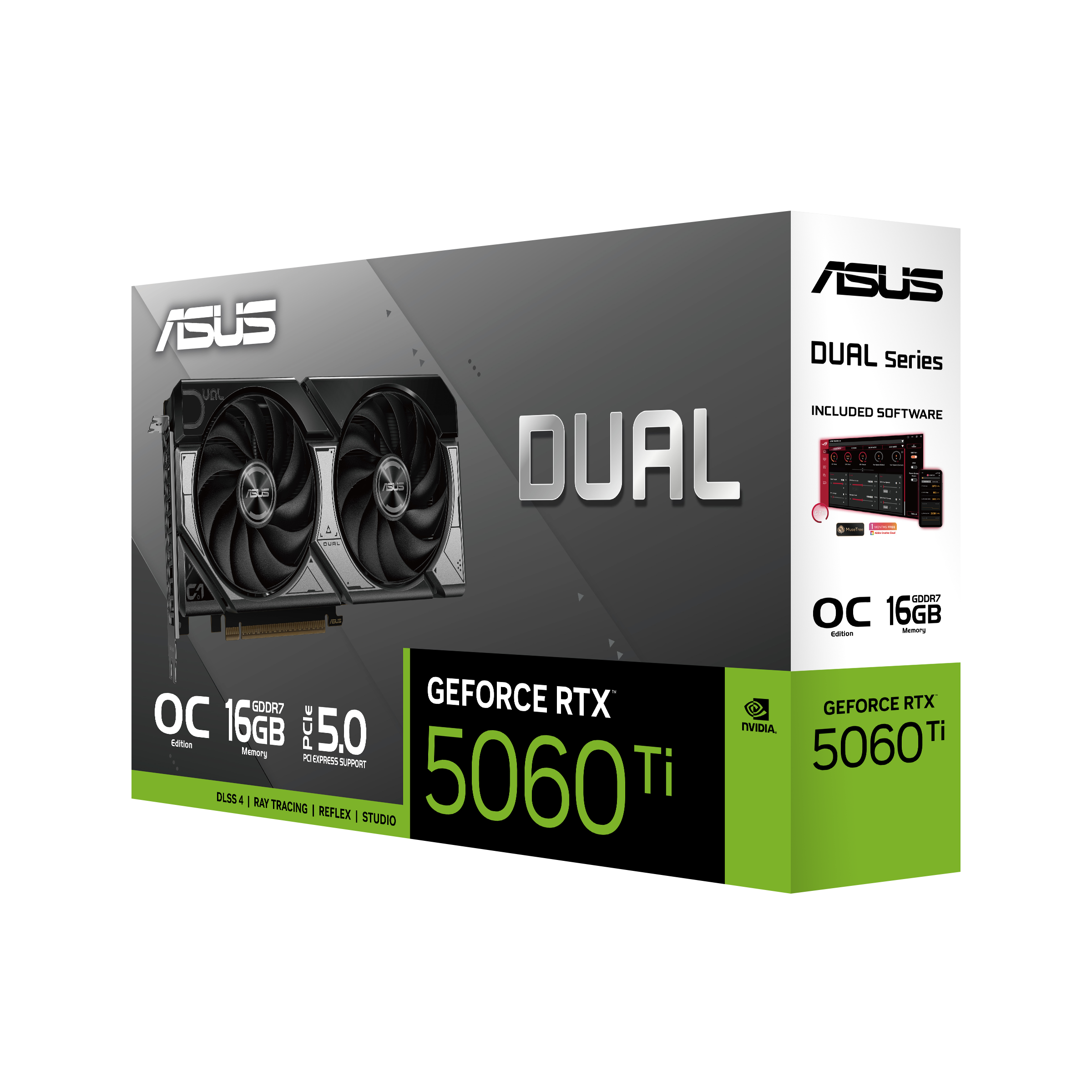 ASUS Dual GeForce RTX™ 5060 Ti 16GB GDDR7 OC Edition
