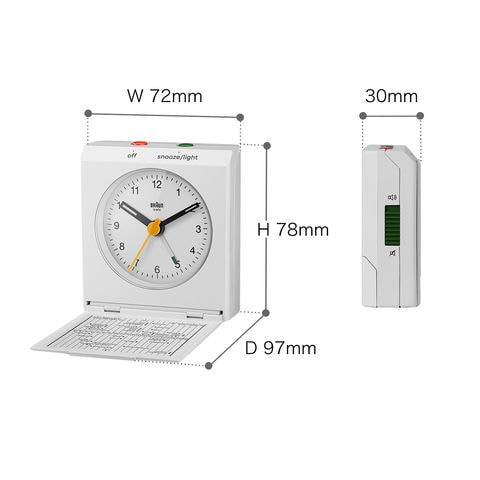 dショッピング |［ BRAUN トラベルアラームクロック ］【国内正規品