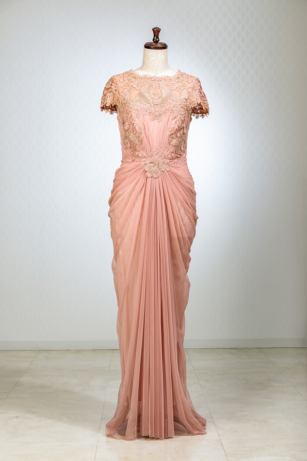 TADASHI SHOJI タダシショウジ ビーナスロングドレス（ピンク） | 結婚