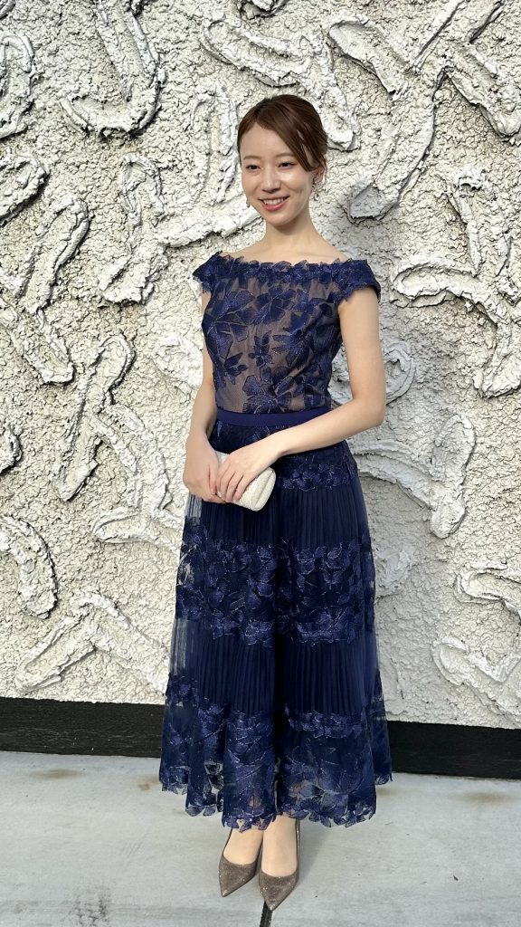 美品 TADASHI SHOJI TADASHI SHOJI レースドレス ワンピース 黒