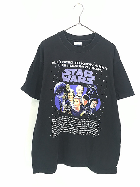 人気 90s USA製 Tシャツ スターウォーズ ガモーリアン L ブラック
