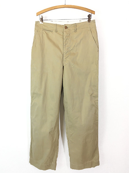 古着 40s 米軍 US ARMY M-45 「45カーキ」 ボタンフライ ミリタリー