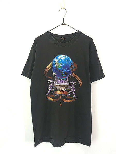 80s HARLEY-DAVIDSON ハーレー ダビッドソン イーグル 星条旗 Tシャツ