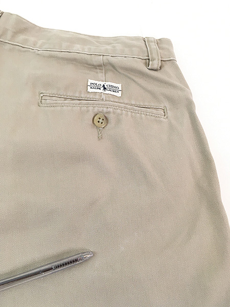 古着 90s Polo Ralph Lauren 「ANDREW SHORT」 タック チノ ショーツ