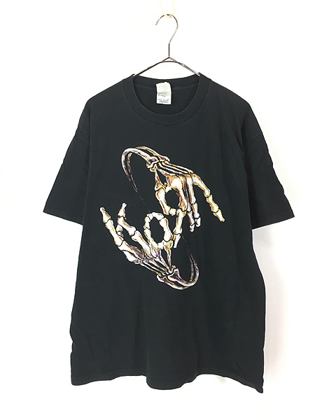古着 00s KORN 「TOUR 2004」 Bone Hand Sign ミクスチャー ラップ