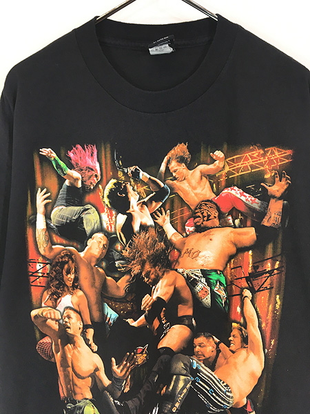 古着 00s WWE 「RAW」 TV 番組 レスリング プロレス Tシャツ XL - 古着