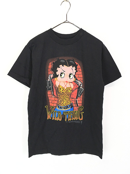 レディース 古着 00s BETTY BOOP ベティ ブープ 「WILD THING」 BIG