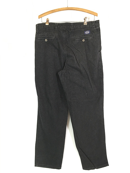 古着 90s USA製 Dockers 474-1359 2タック ブラック デニム チノ