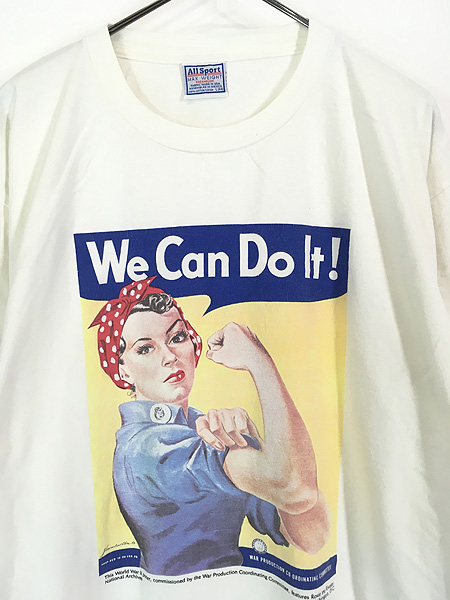 古着 90s 「We Can Do It!」 WW2 ポスター アート ミリタリー 100