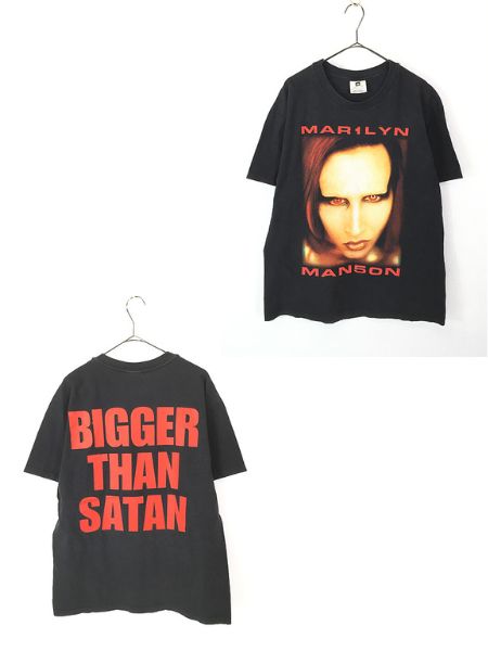 古着 90s Marilyn Manson 「Bigger Than Satan」 ハード ロック バンド