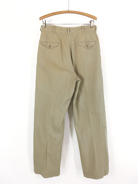 古着 50s 米軍 USMC 「Cotton Uniform Twill Khaki」 ミリタリー