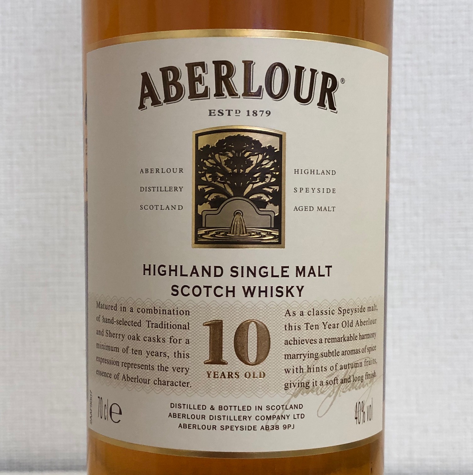 アベラワー 10年 40% オフィシャルボトル（旧ボトル） | DRINKERS