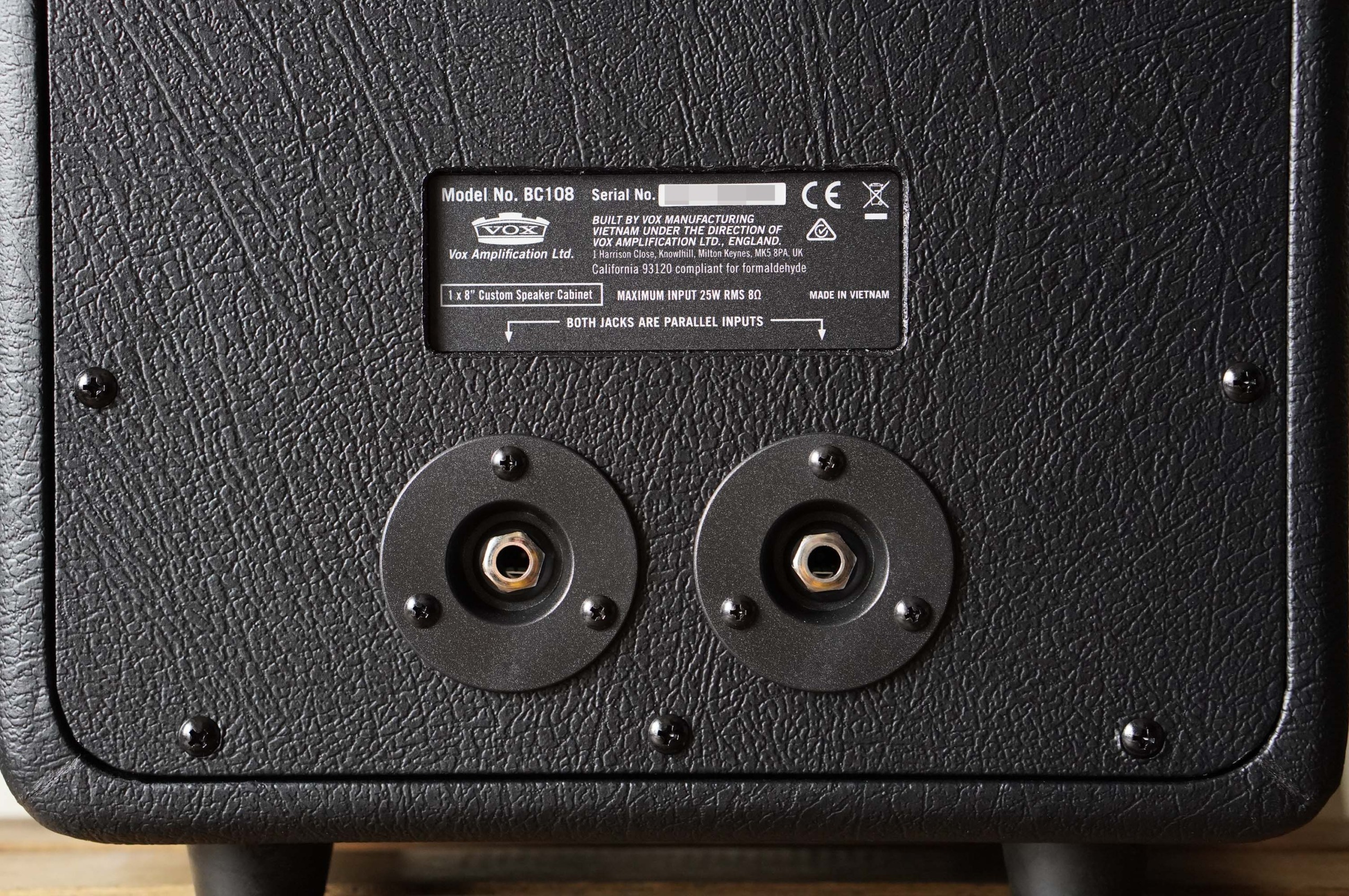 VOX BC108 アンプキャビの使用レビュー！自宅弾きには十分すぎる音で