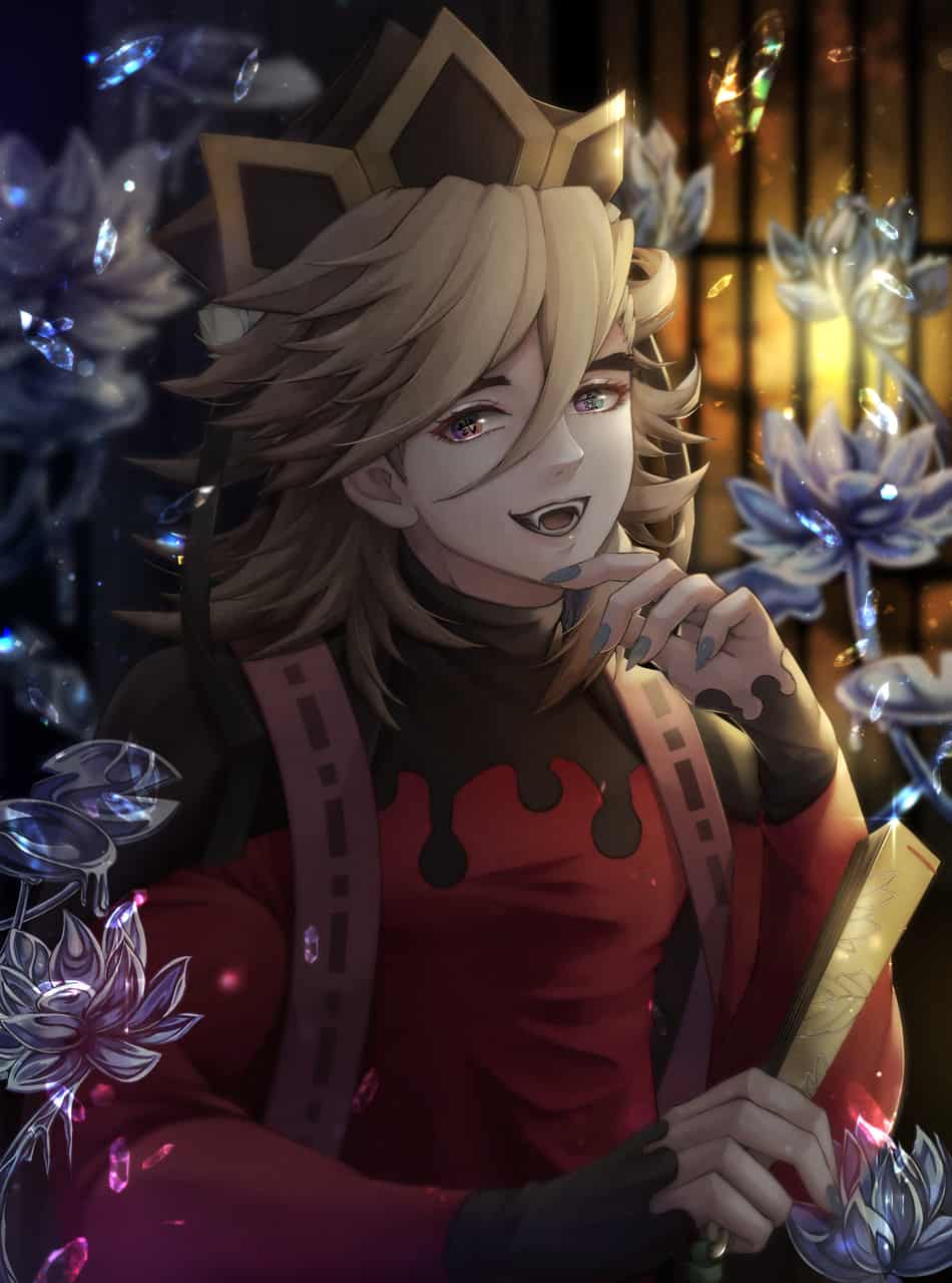 鬼滅の刃 童磨（どうま） 額装品 アートパネル 鬼滅の刃 童磨（どうま