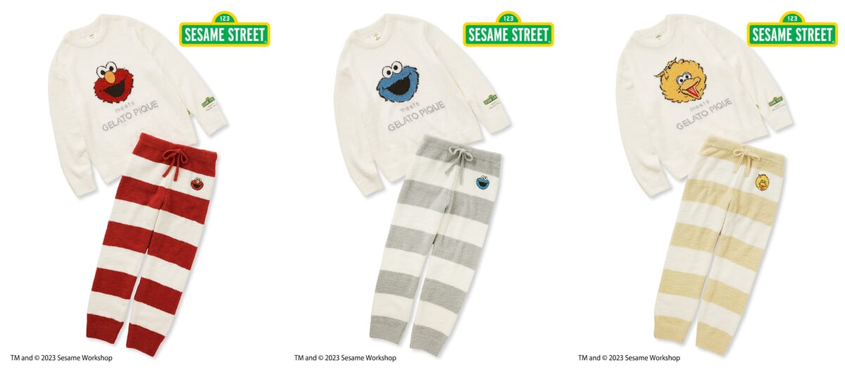 tomocoジェラピケプルオーバークッキーモンスター×エルモSサイズ各1点