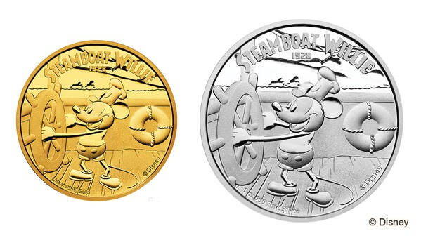 世界初のディズニー記念コイン！「蒸気船ウィリー」モチーフ数量限定で発行