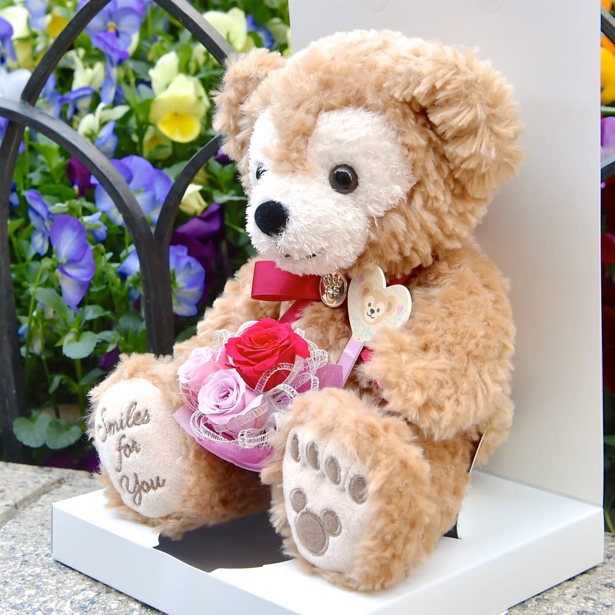 ☆ダッフィー☆ぬいぐるみ☆ManyThanks☆プリザーブドフラワー☆花