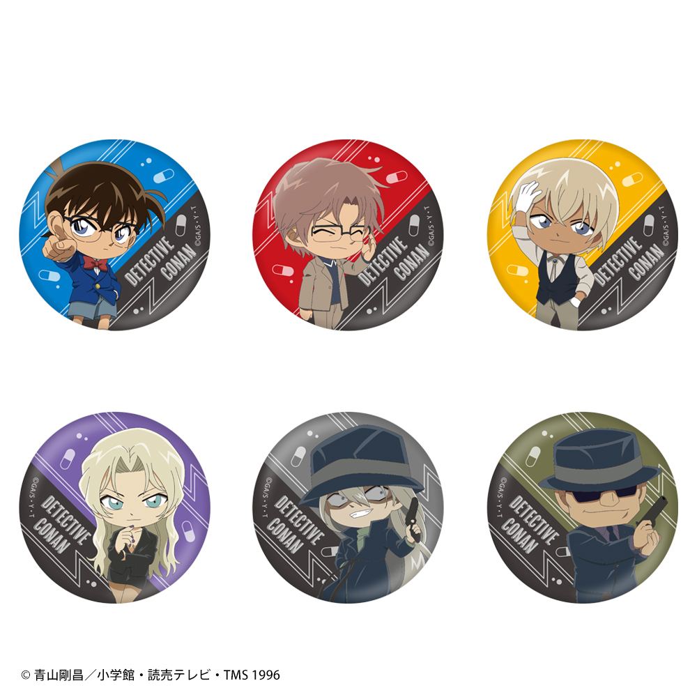 名探偵コナン 缶バッジ 沖矢昴 FAN'S SELECTION ファンセレ 沖矢昴