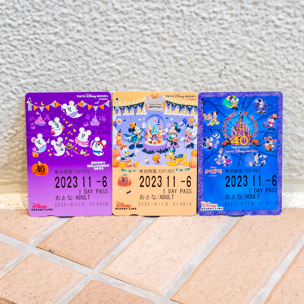 使用済】①特殊デザイン ディズニーリゾートライン 切符 パス リゾラ