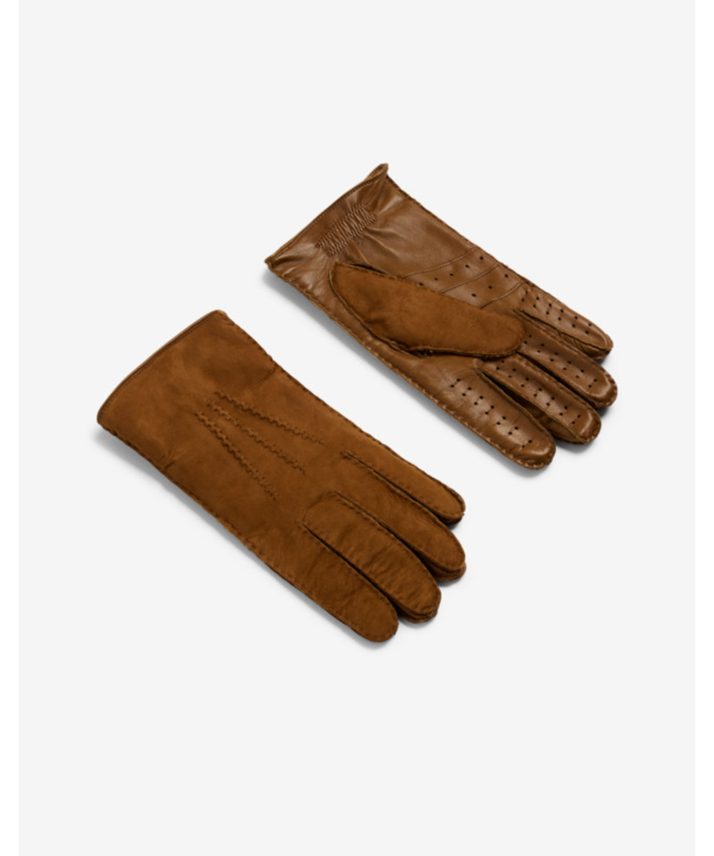 dunhill/ダンヒル通販 | ミッドグレー シープスキン グローブ【送料