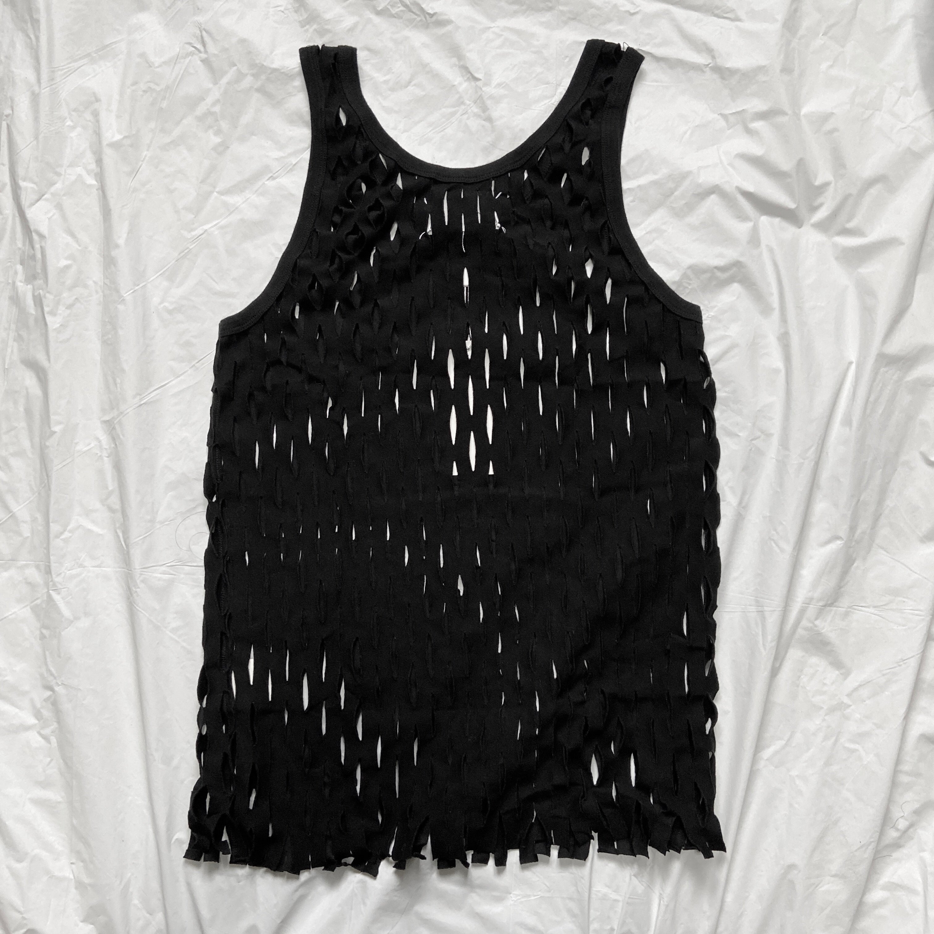 Maison Martin Margiela BWNT ss09 laser cut tank 48 – Dusty Archive