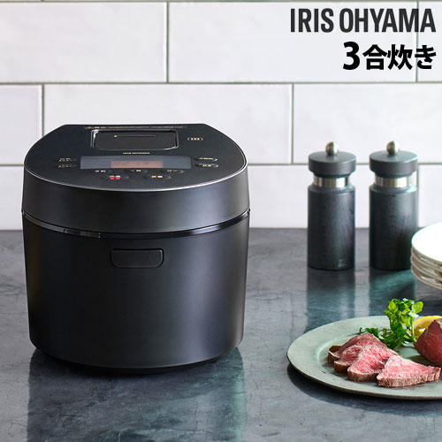 アイリスオーヤマ 炊飯器 銘柄炊き IH炊飯ジャー 3合 ブラック RC-IL30