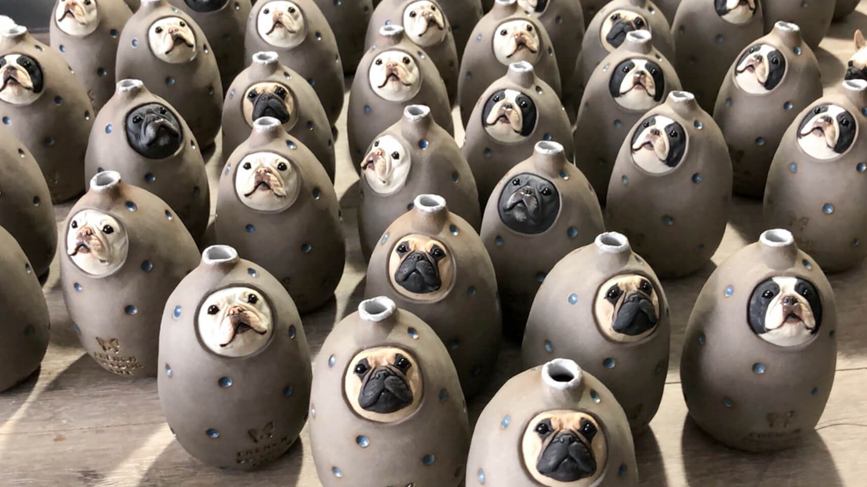 抽選販売】ゆとり炉×French Bulldog Lifeのコラボ「一輪挿し」がついに