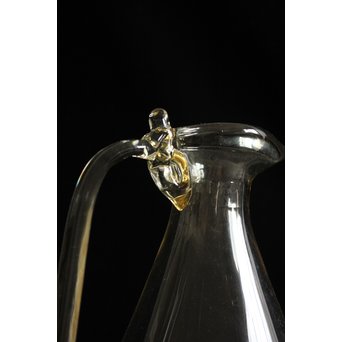 由水常雄 監修 復元正倉院ガラス白瑠璃 水瓶/水差 Y012｜骨董店 のびる