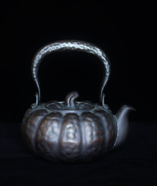 古き良き日本の逸品】皆川堂の銅製かぼちゃ形薬缶 和のオブジェとして