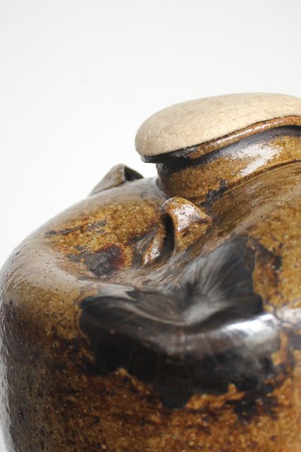 XG330時代物・呂宋壺・三耳壺・茶壺・茶道具・骨董・アンティーク