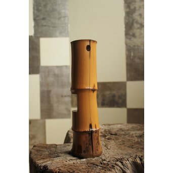 唐木 竹製 骨嵌 三足丸花台 古道具 唐木 竹製 骨嵌 三足丸花台 古道具