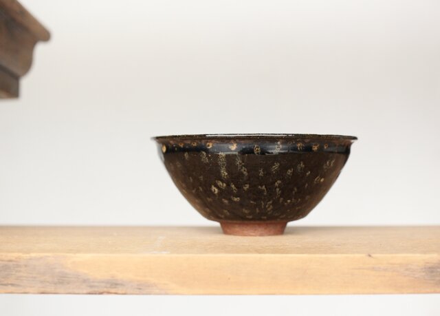 4代清風与平造『伊羅保茶碗』（共箱） 茶碗 清風与平 清風