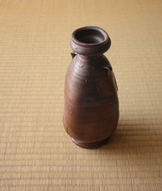 備前焼 柴岡陶泉堂 香山 壺 花入 花器 花生 共箱 真作保証 備前焼 柴岡