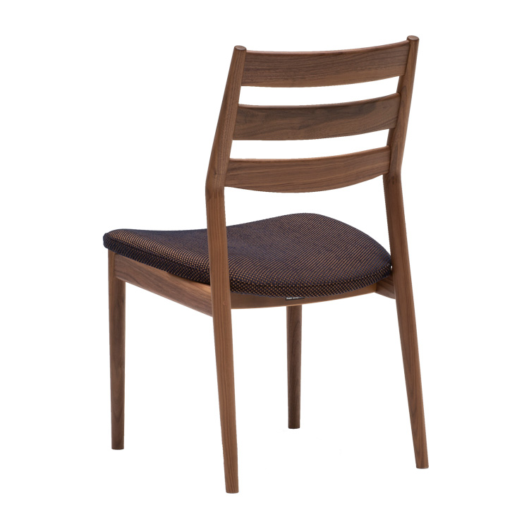 アームレスチェア CW6305 ダークネイビー ウォールナット 通販