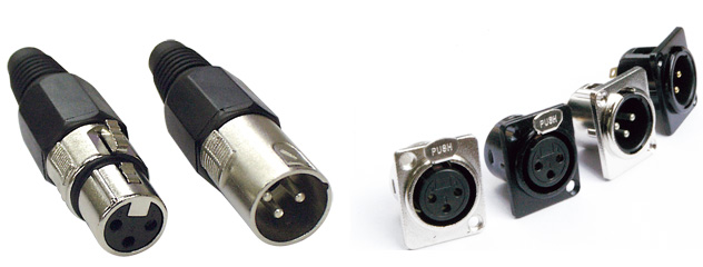 オーディオコネクタ キャノンXLR3芯個別包装 計42個 オーディオ