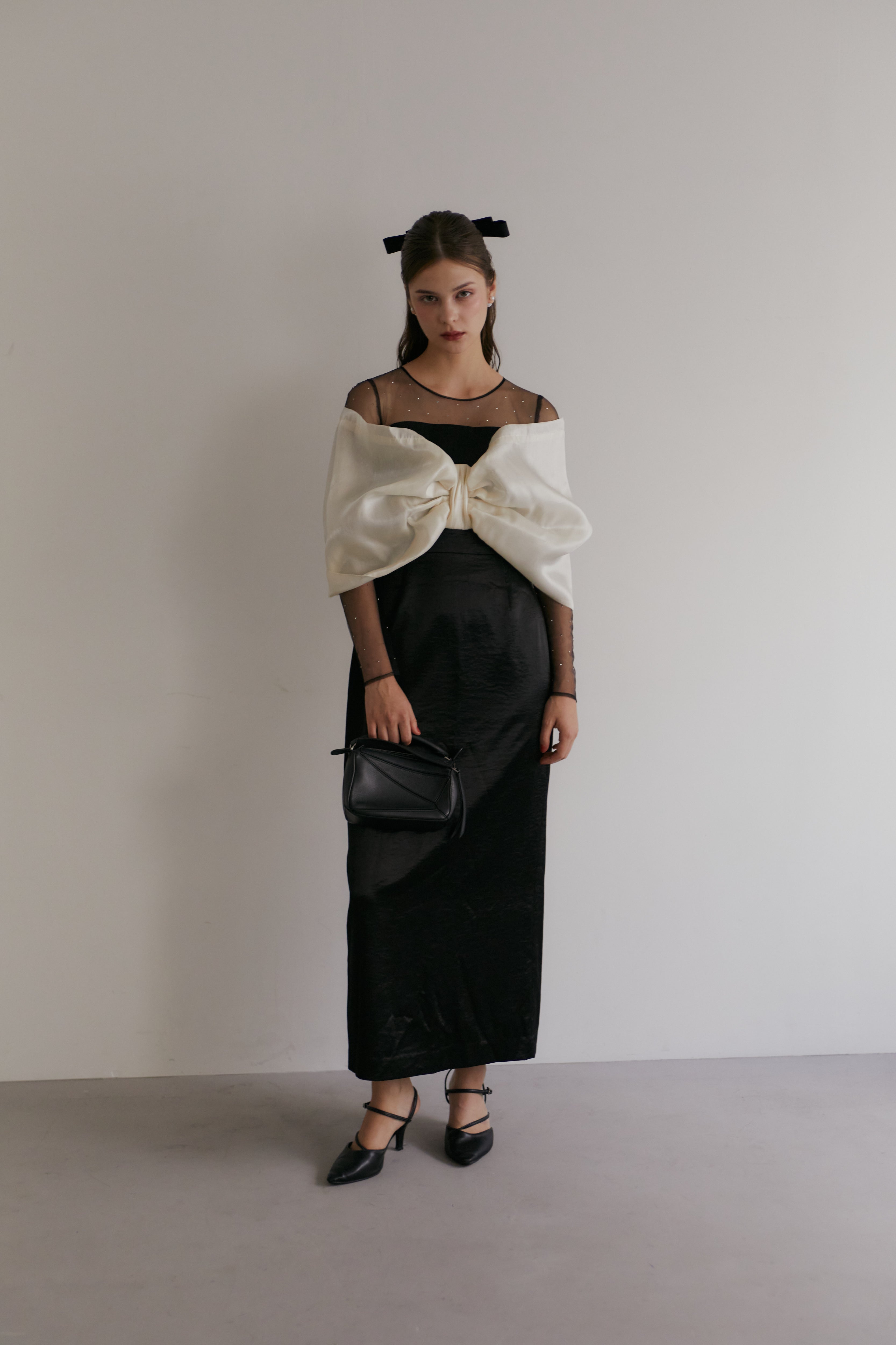 エクミールecmile ribbon tight dress オケージョンドレス ribbon