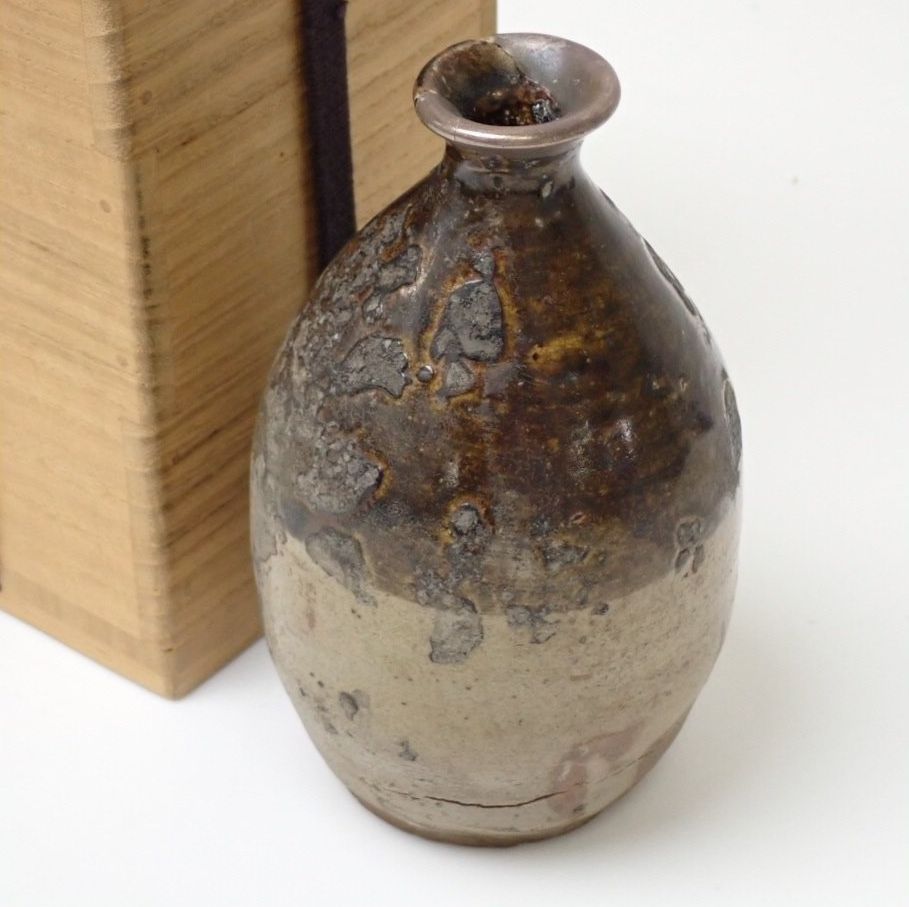 徳利□古唐津 コレクター収集品(江戸期)酒器名品 トックリ 一輪挿し