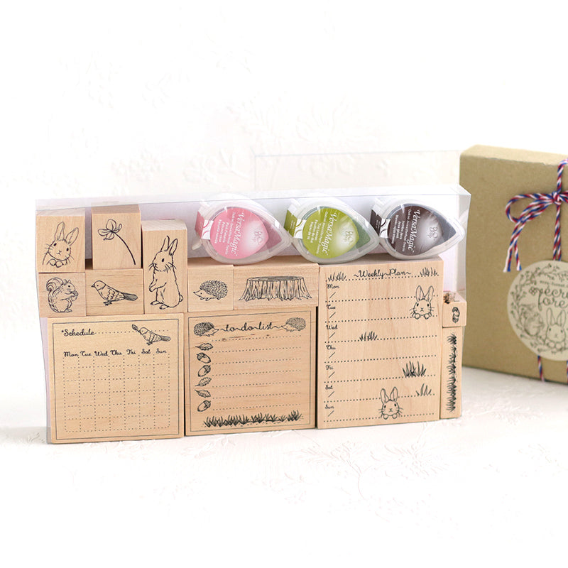 スタンプセット12点】えくりゅの森基本セット60通り以上の組み合わせ