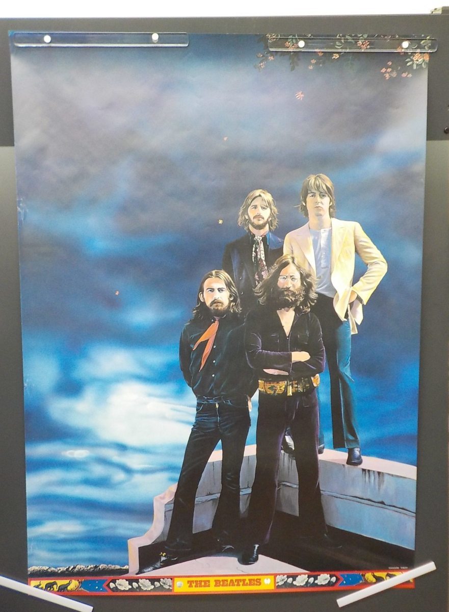 ビートルズ B2サイズポスター 朝日生命 横尾忠則 The Beatles poster