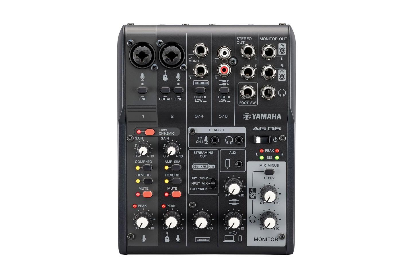 YAMAHA AG06MK2(6chウェブキャスティングミキサー)｜撮影機材レンタル
