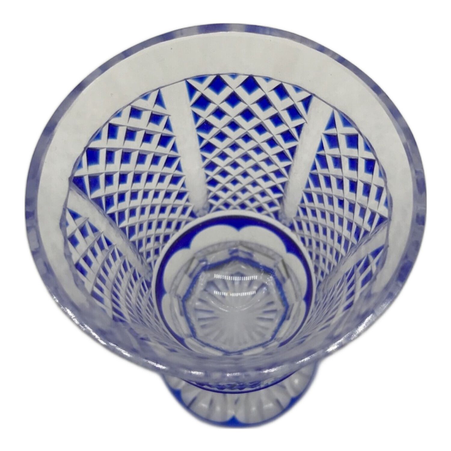 ミ*メ様 【未使用 長期保管品】復元薩摩切子 金継 脚付杯 色被せ切子