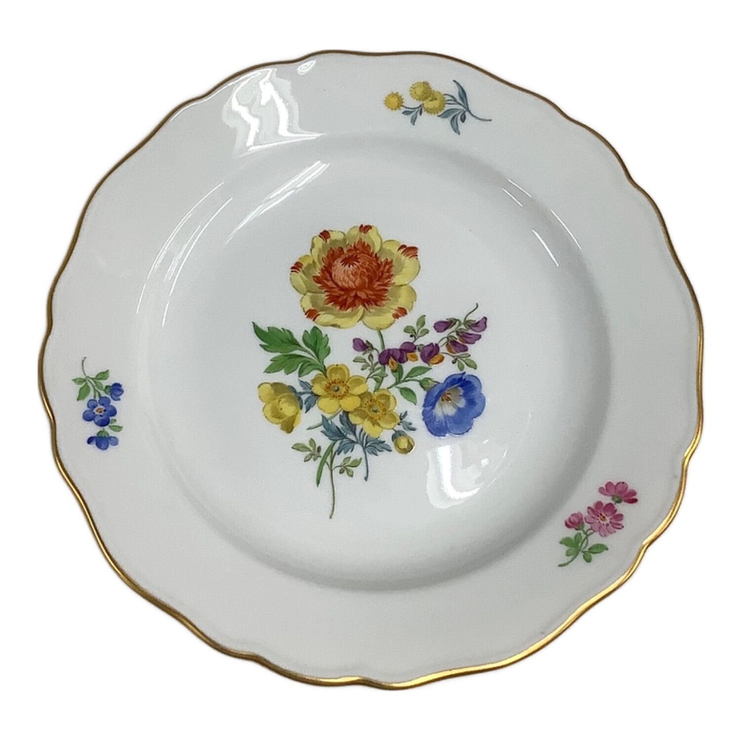 ⬇️マイセン プレート ベーシックフラワーブーケ 飾り皿 Meissen