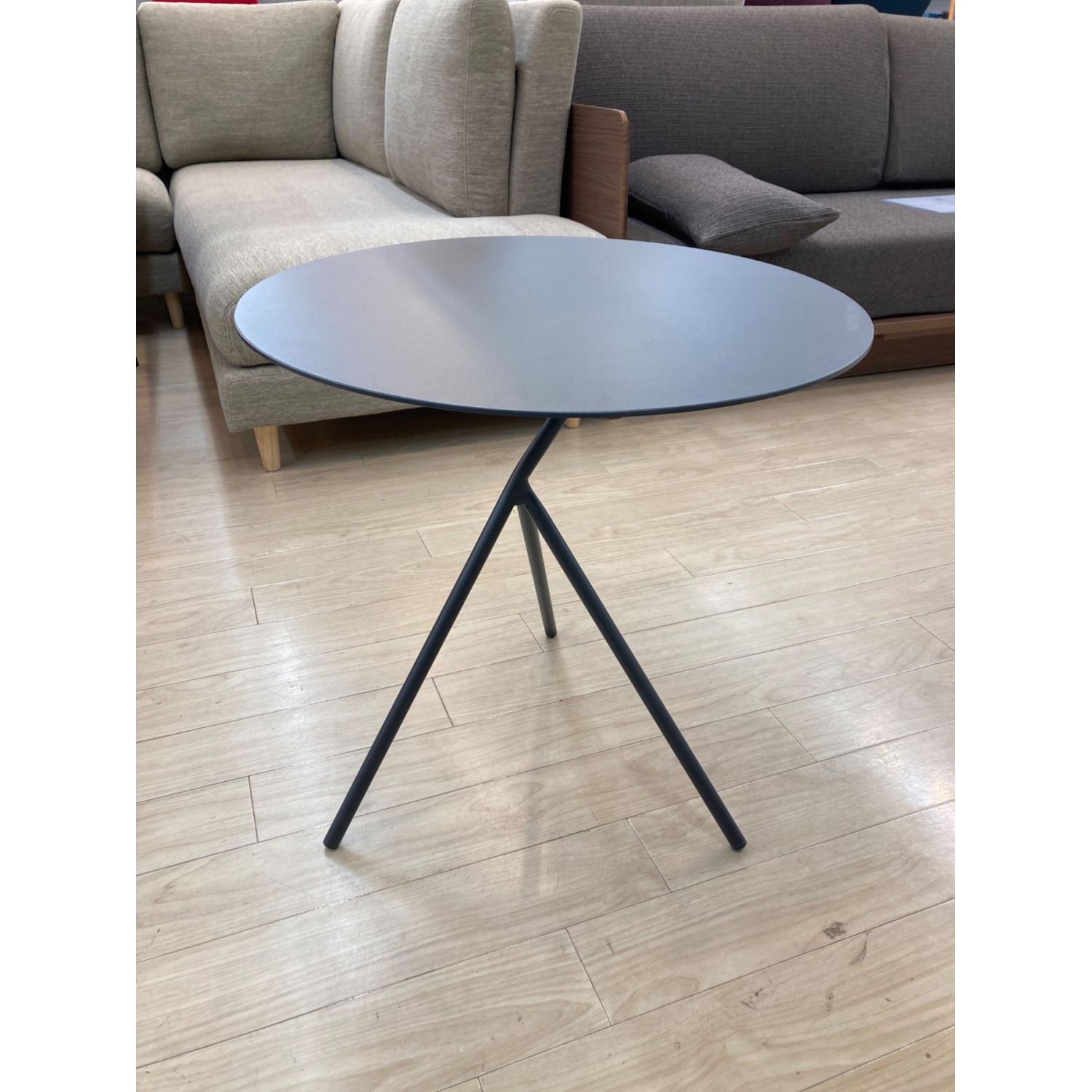 ACTUS アクタス LUNAグレー 円形サイドテーブル ACTUS アクタス LUNA