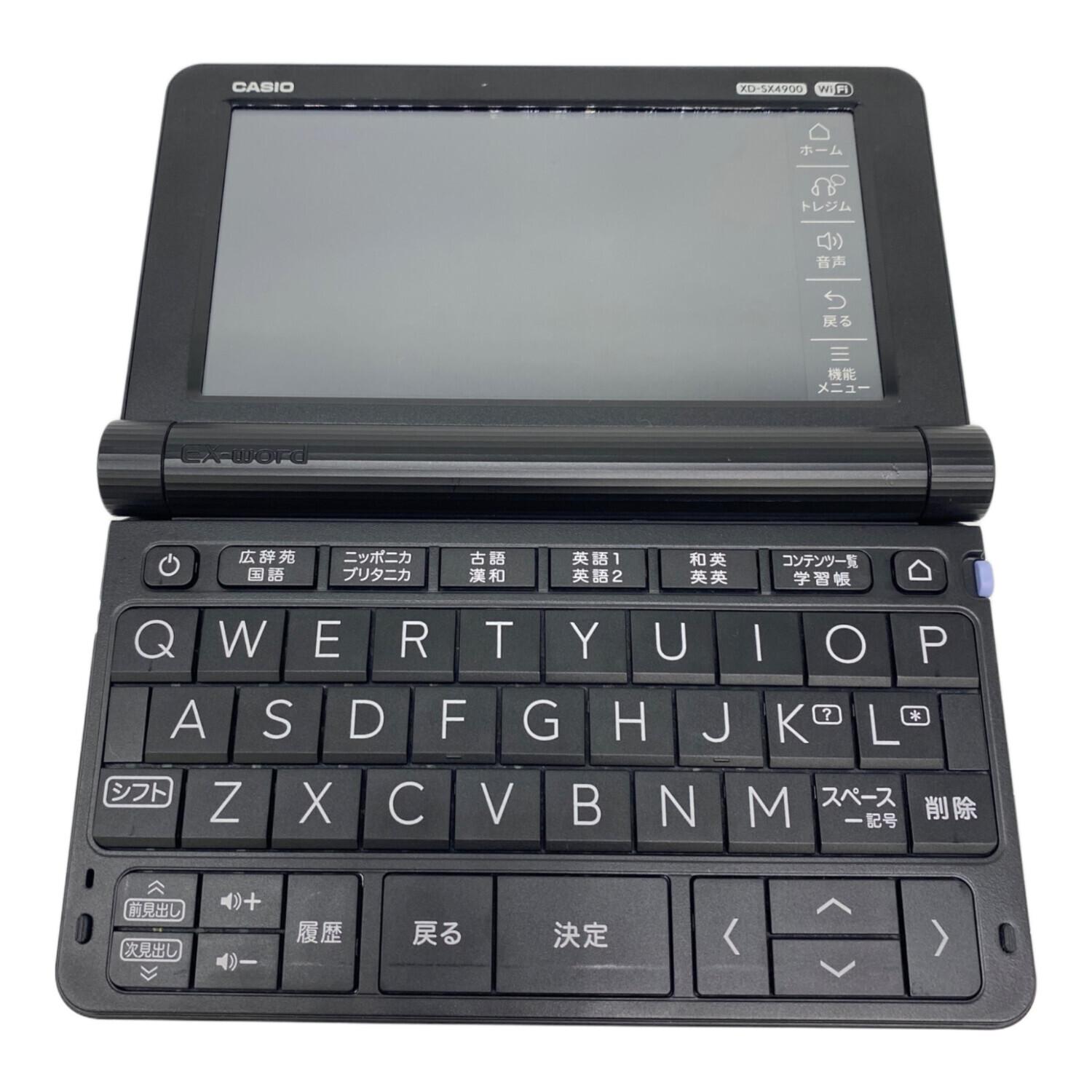 CASIO XD-SX4900 電子辞書 Wi-Fi機能搭載 ケース付き 価格変更 CASIO