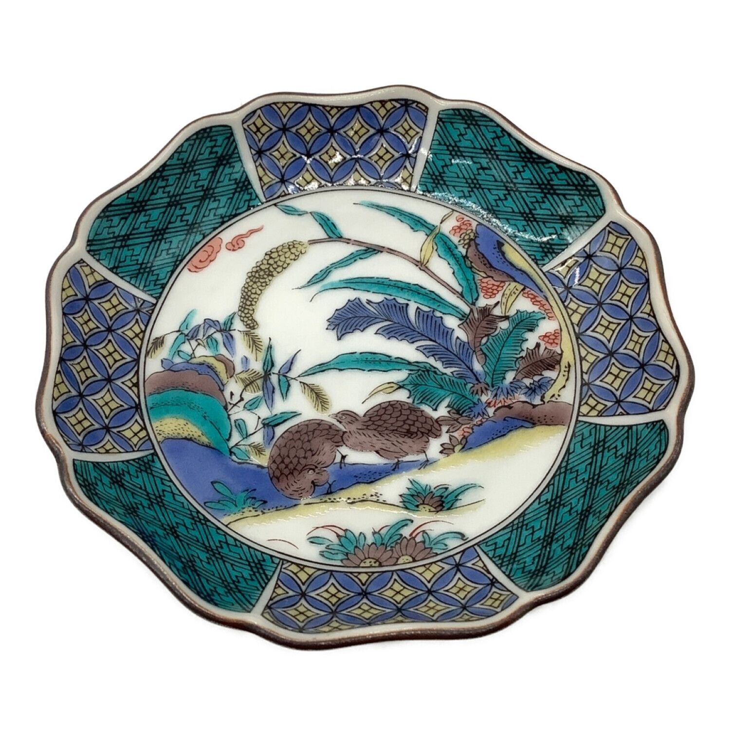 2037 九谷焼 歴代画 皿 5客 未使用 2037 九谷焼 歴代画 皿 5客 未使用