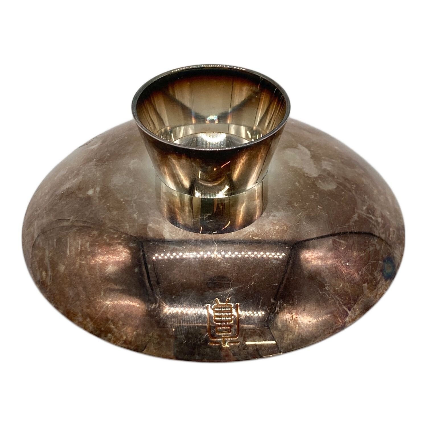 造幣局製 純銀 銀盃 防衛庁 66g 木箱入り 返品不可 造幣局製 純銀