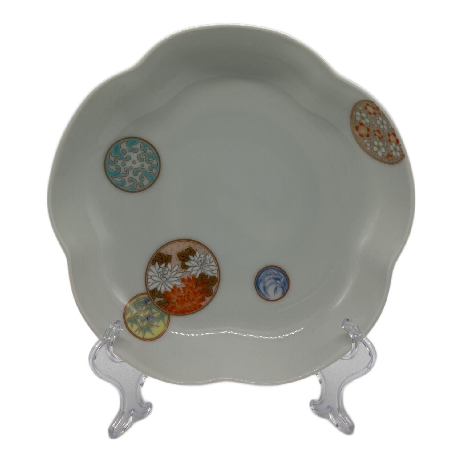 2079 深川製磁 蝶文 皿5客 鉢1客 未使用 2079 深川