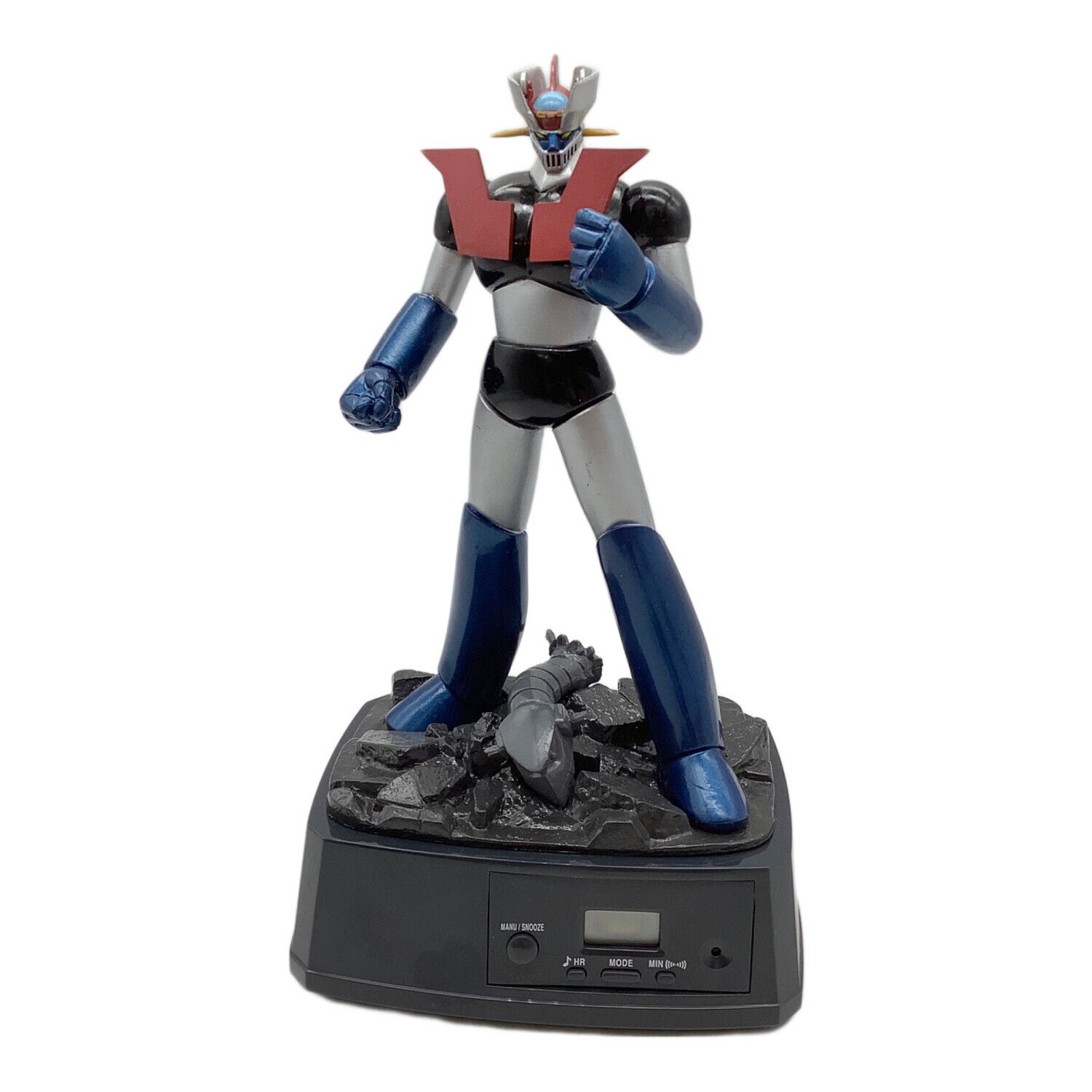 マジンガーZフィギュア スピーカー付き フィギャー部約16cm 台座時計