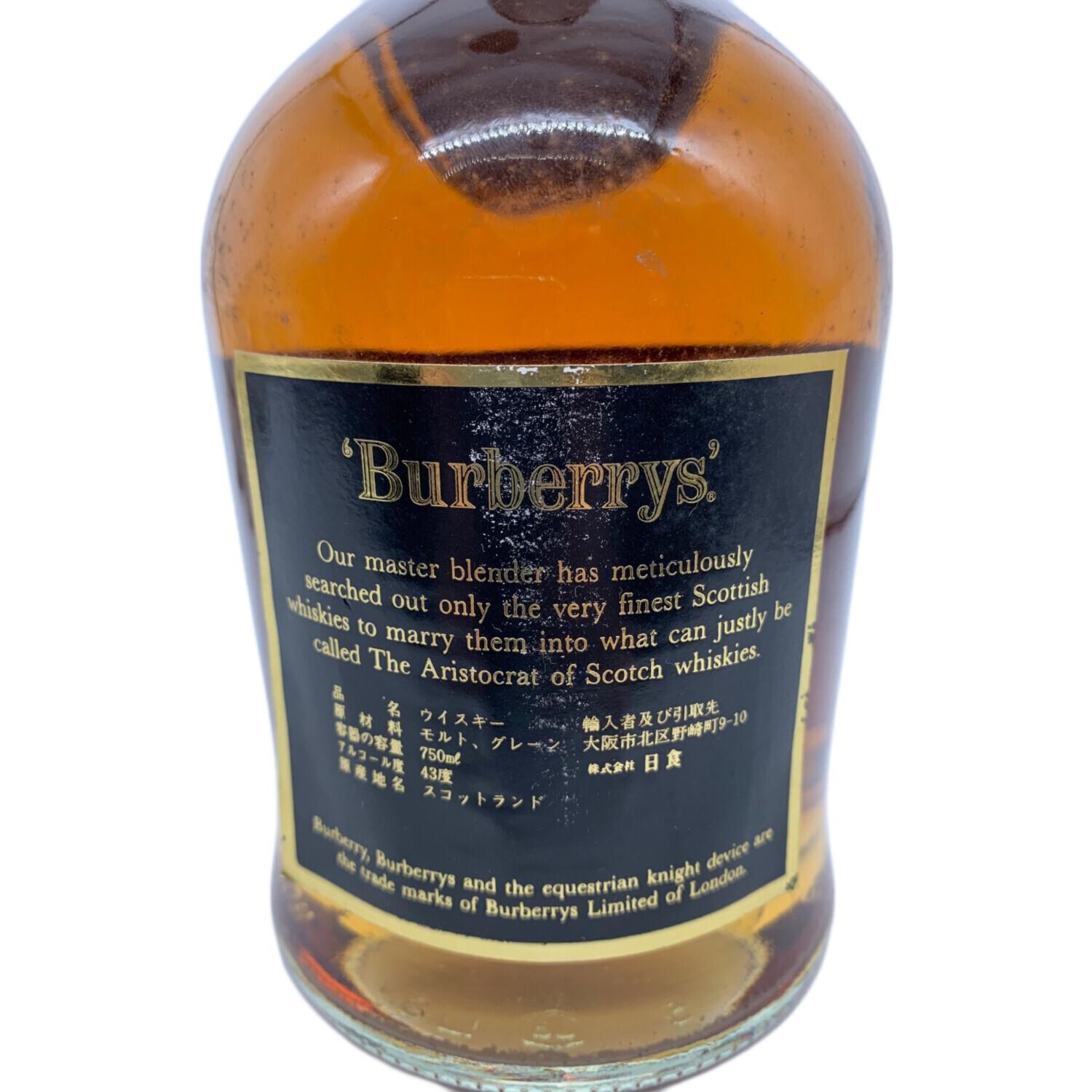 BURBERRY (バーバリー) スコッチウィスキー 750ml 箱付 15年 沈殿物